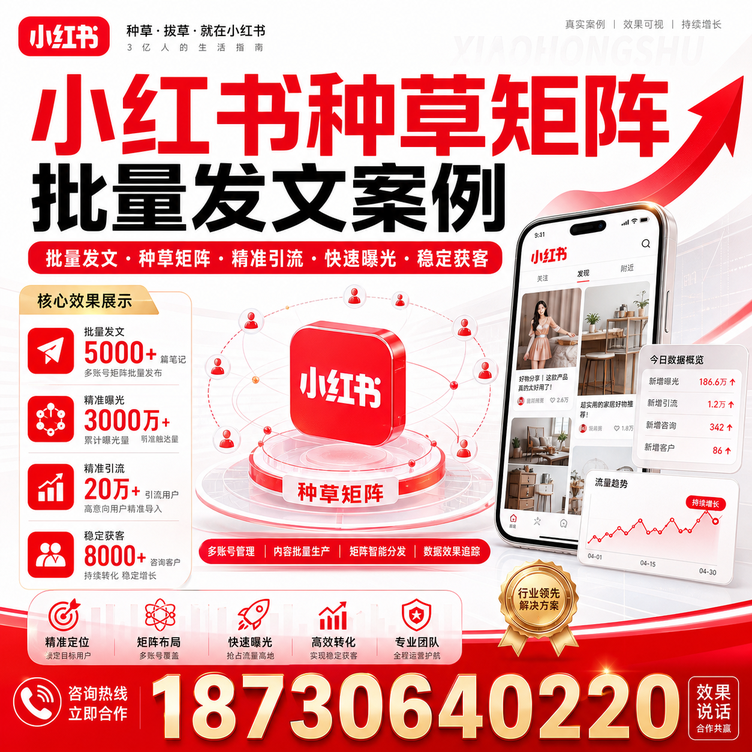 怀化小红书种草矩阵批量发文案例